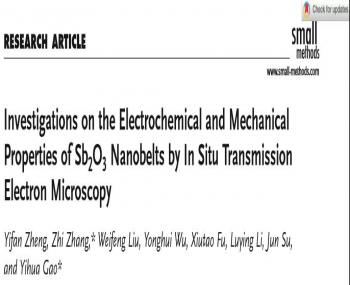 Small Methods: 華中科技大學高義華團隊利用原位電鏡技術(shù)揭示納離子電池充放電行為和機械性能